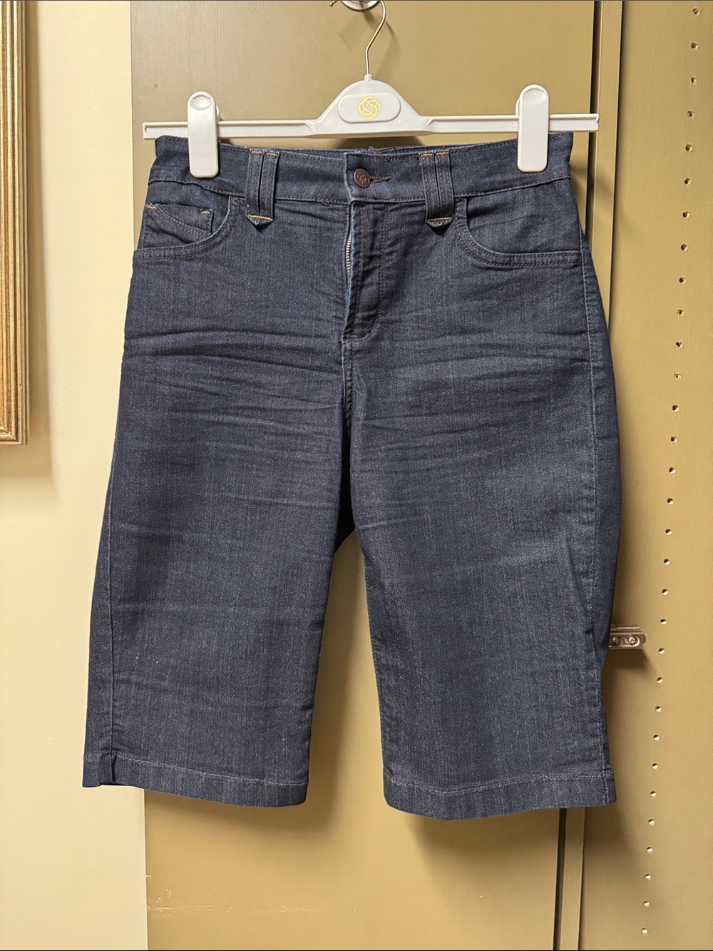 Dark Wash Denim Bermuda Shorts Not Your Daughter’s Jeans